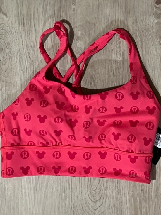 lululemon athletica Other - Lululemon Energy Bra Disney Mickey Mouse Pink Lip Gloss Size 6 NWT